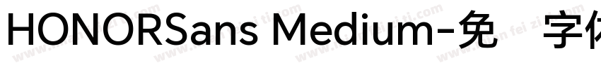 HONORSans Medium字体转换